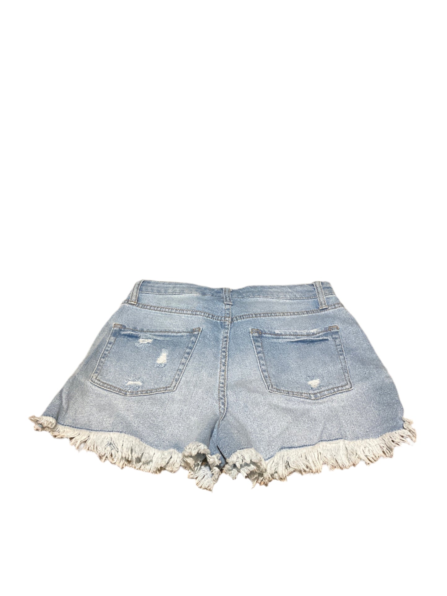 Wonderly Distressed Frayed Denim Shorts