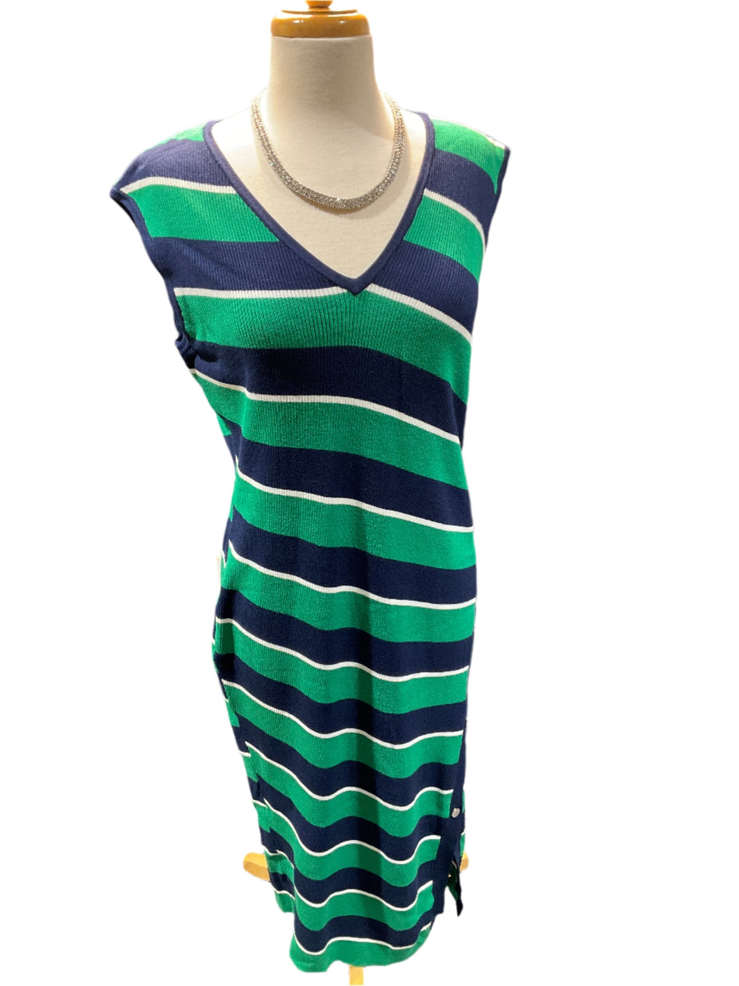 Crown & Ivy Button Striped Dress