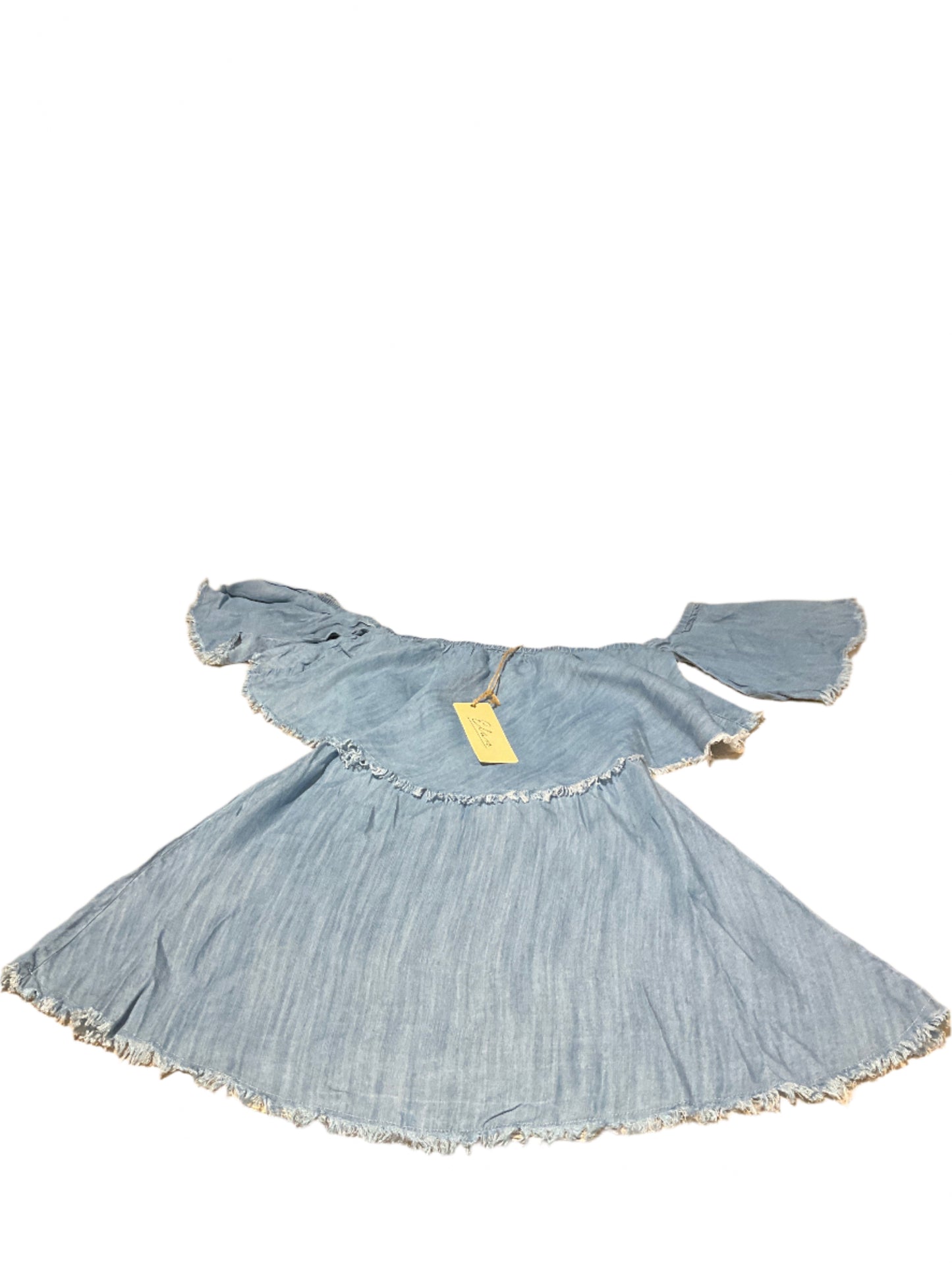 Elan Off Shoulder Chambray Top