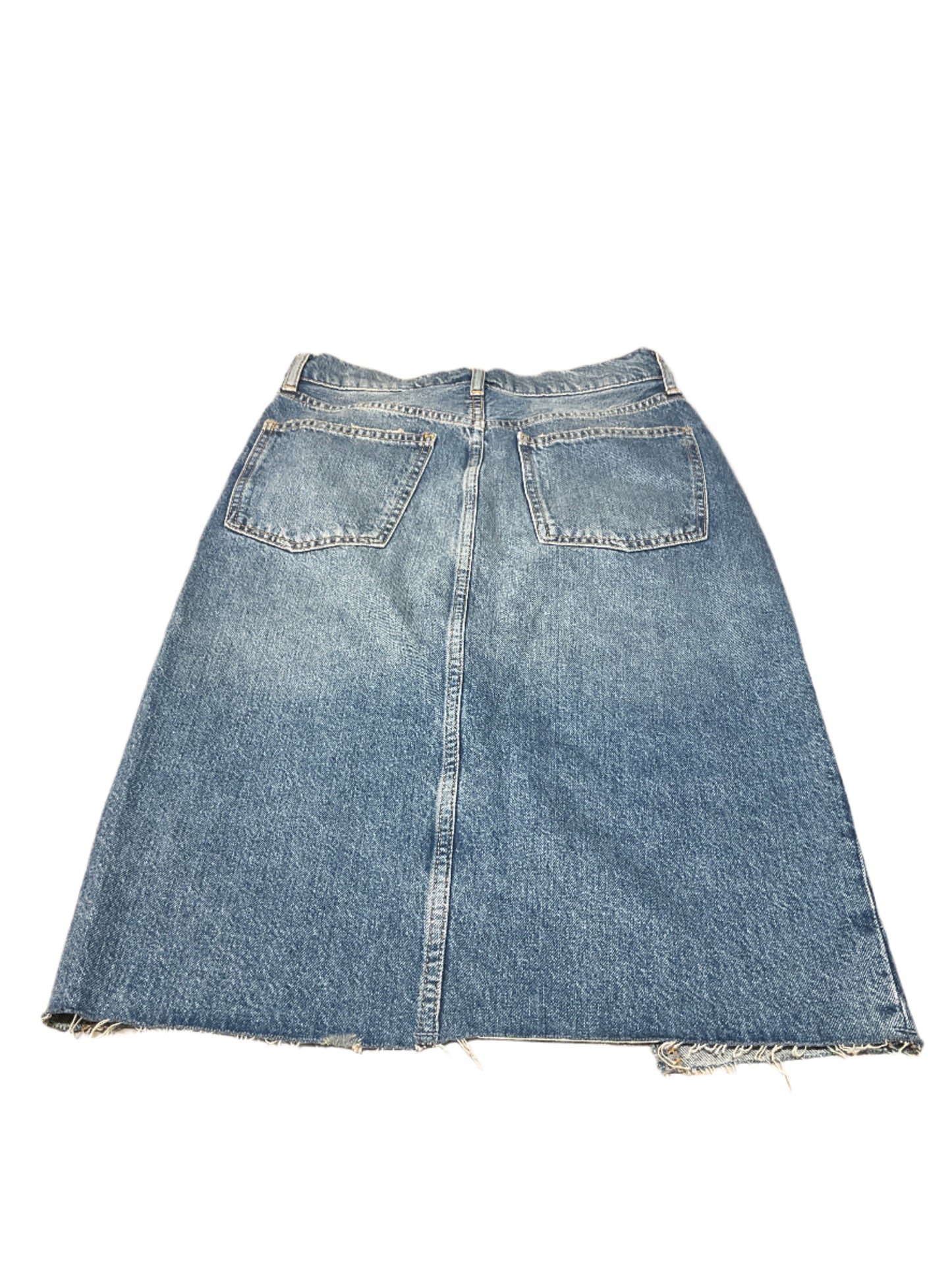 FP Midi Split Denim Skirt