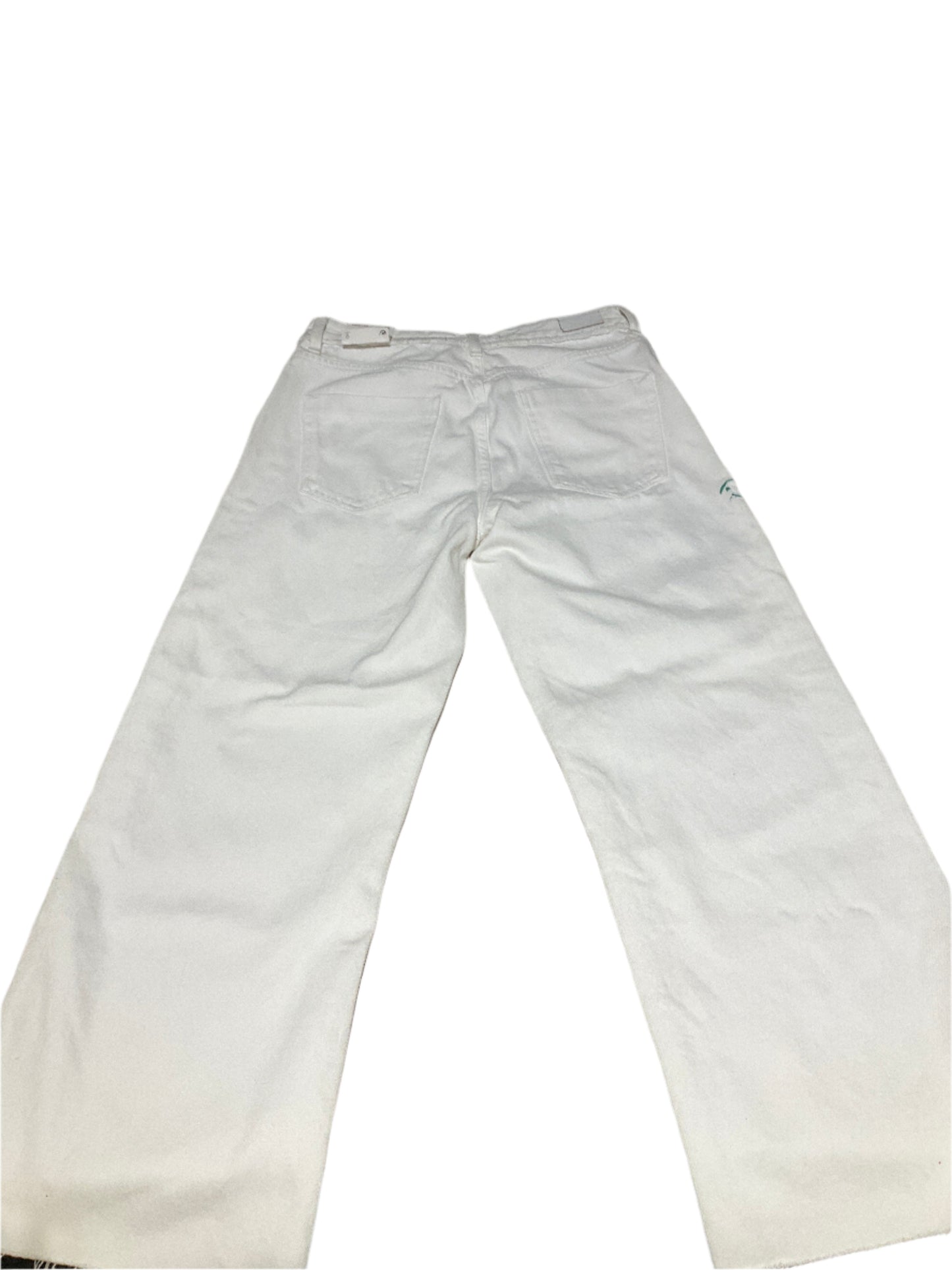 Zara Basic 1975 Floral White Denim