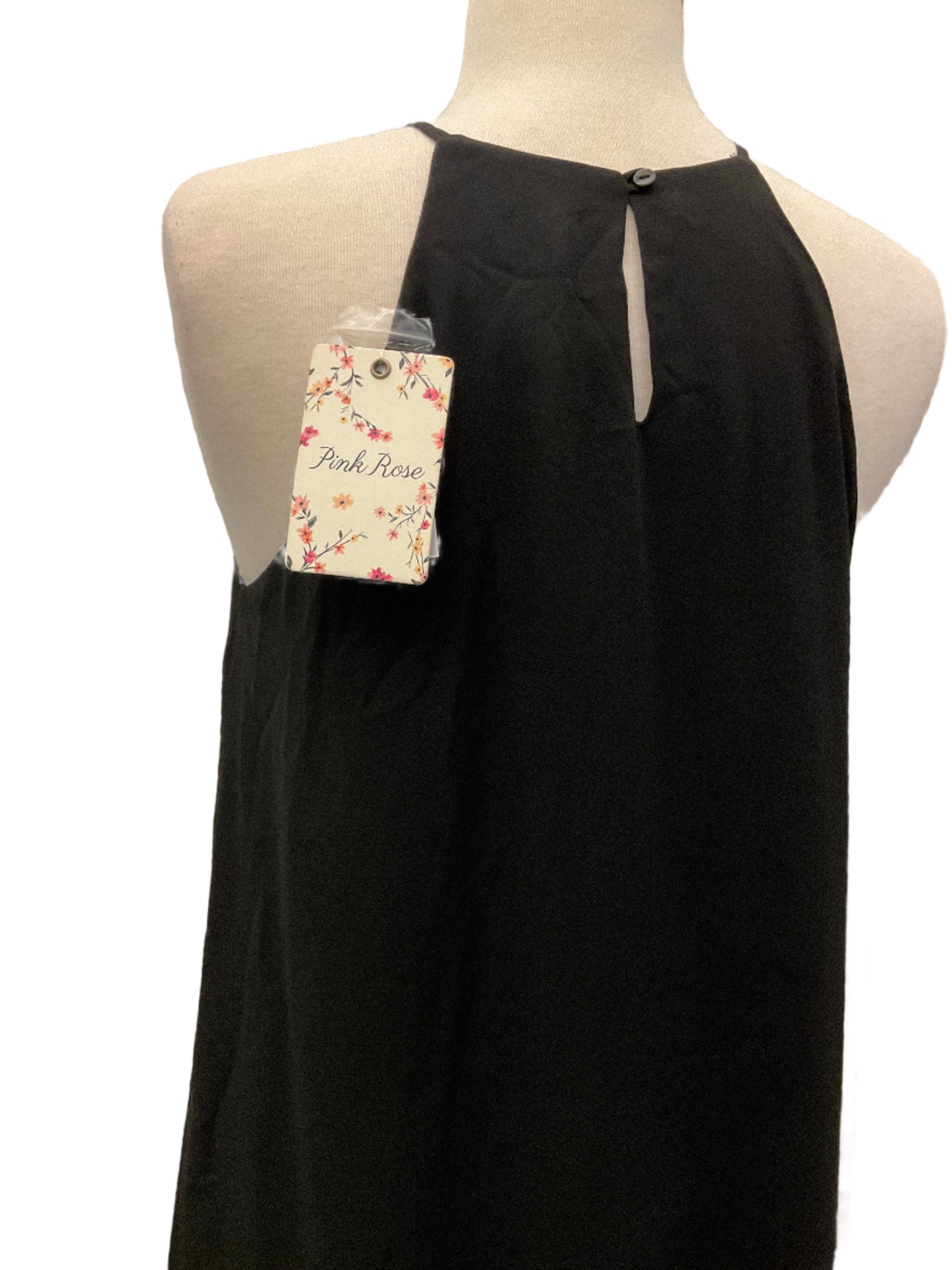 Pink Rose Halter Dress