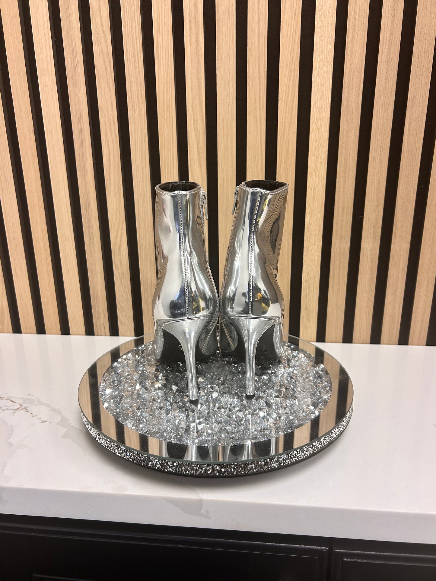 Thalia Sodi Silver Boots