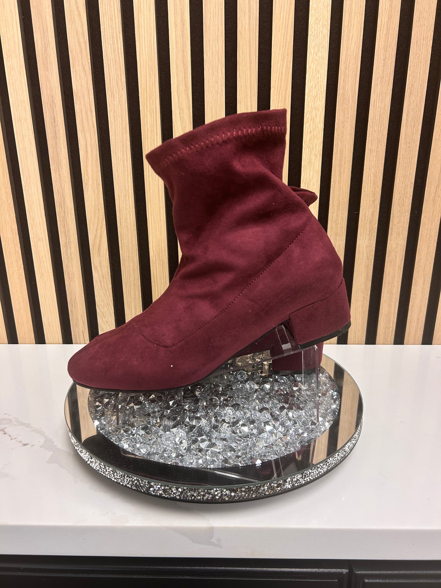 Catherine Malandrino Burgundy Ankle Boots