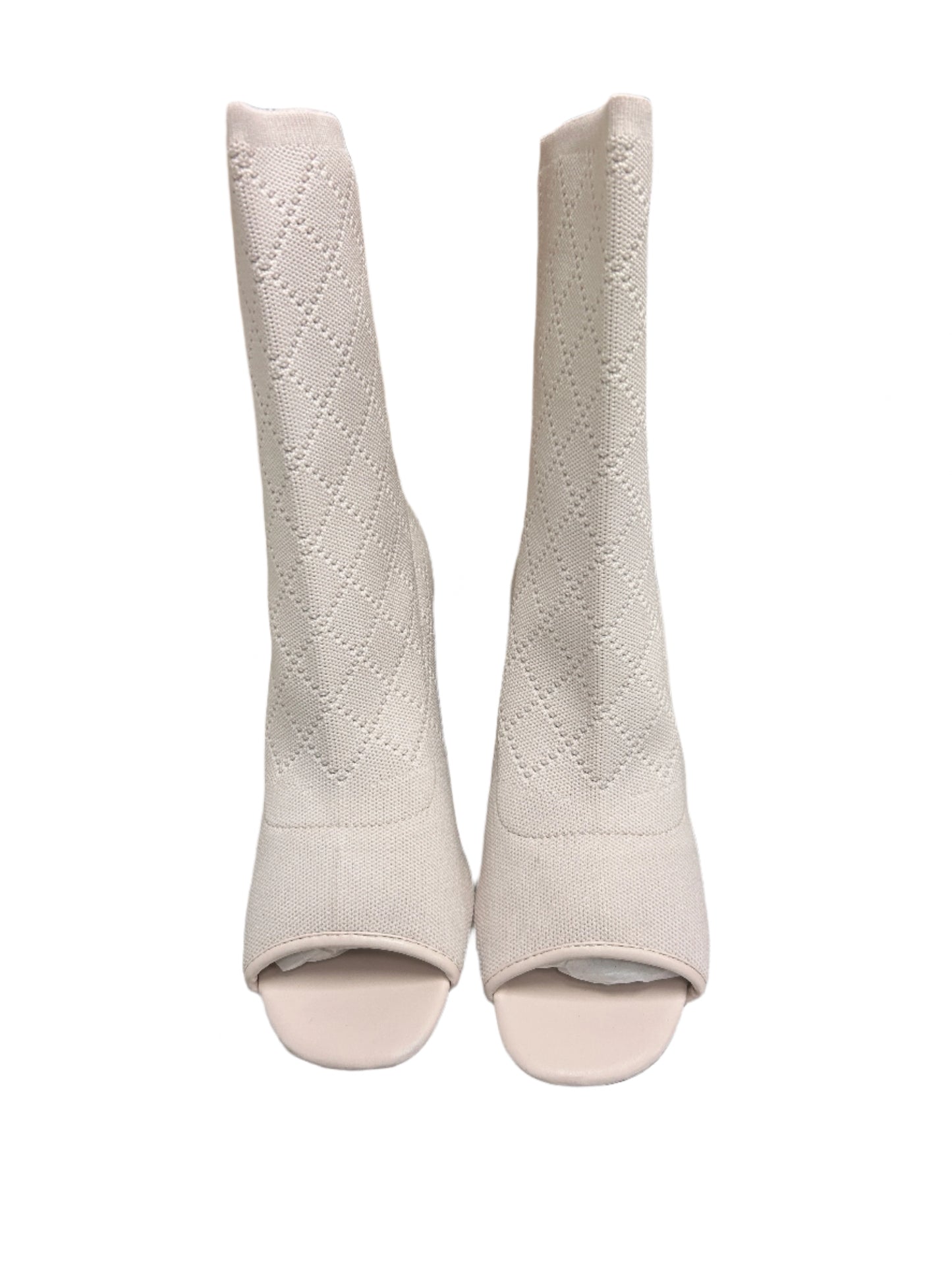 Kelsi Dagger Brooklyn Vanilla Knit Peep Toe Boot