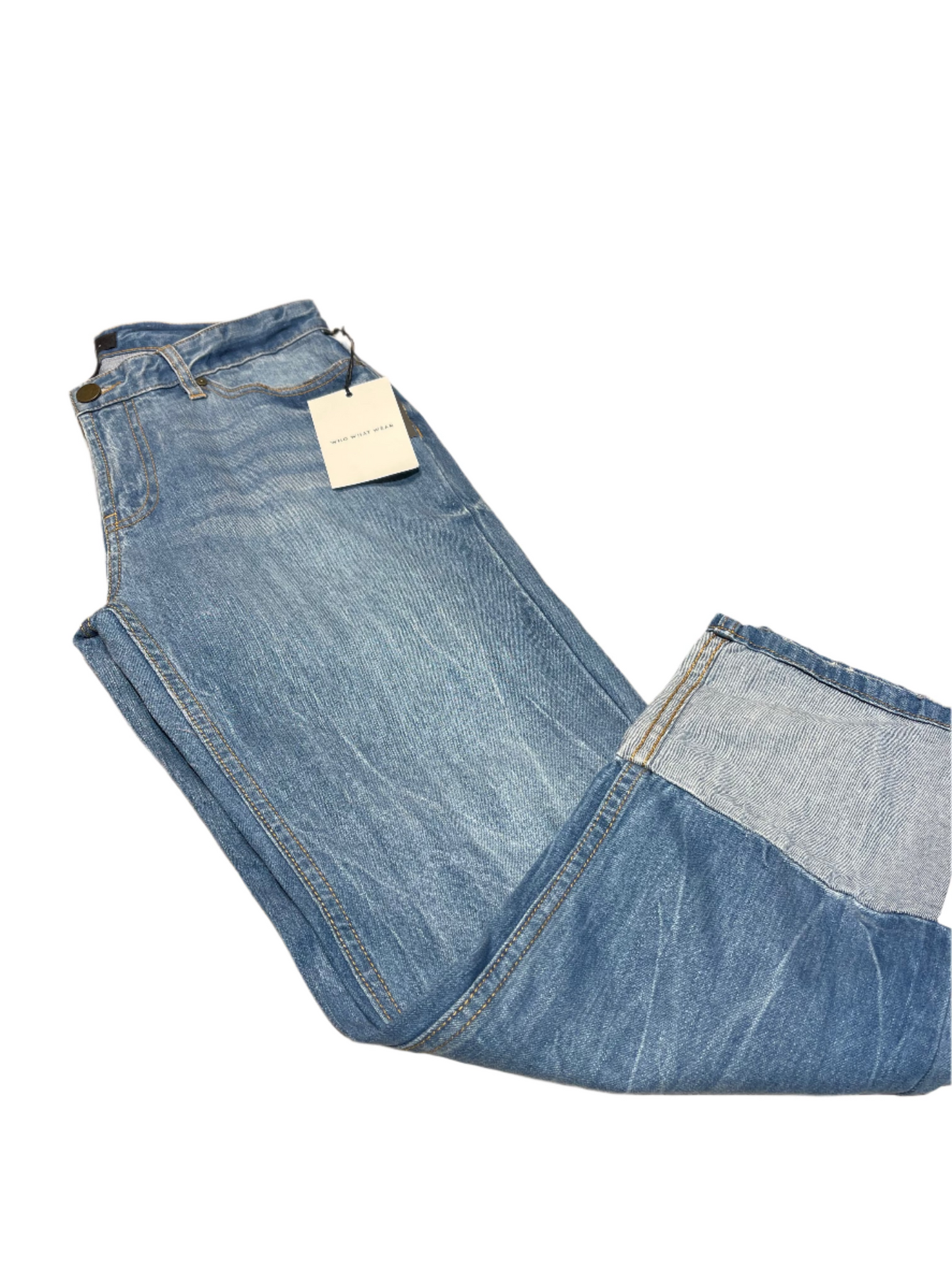 WHO WHAT WEAR Light Vintage Wash