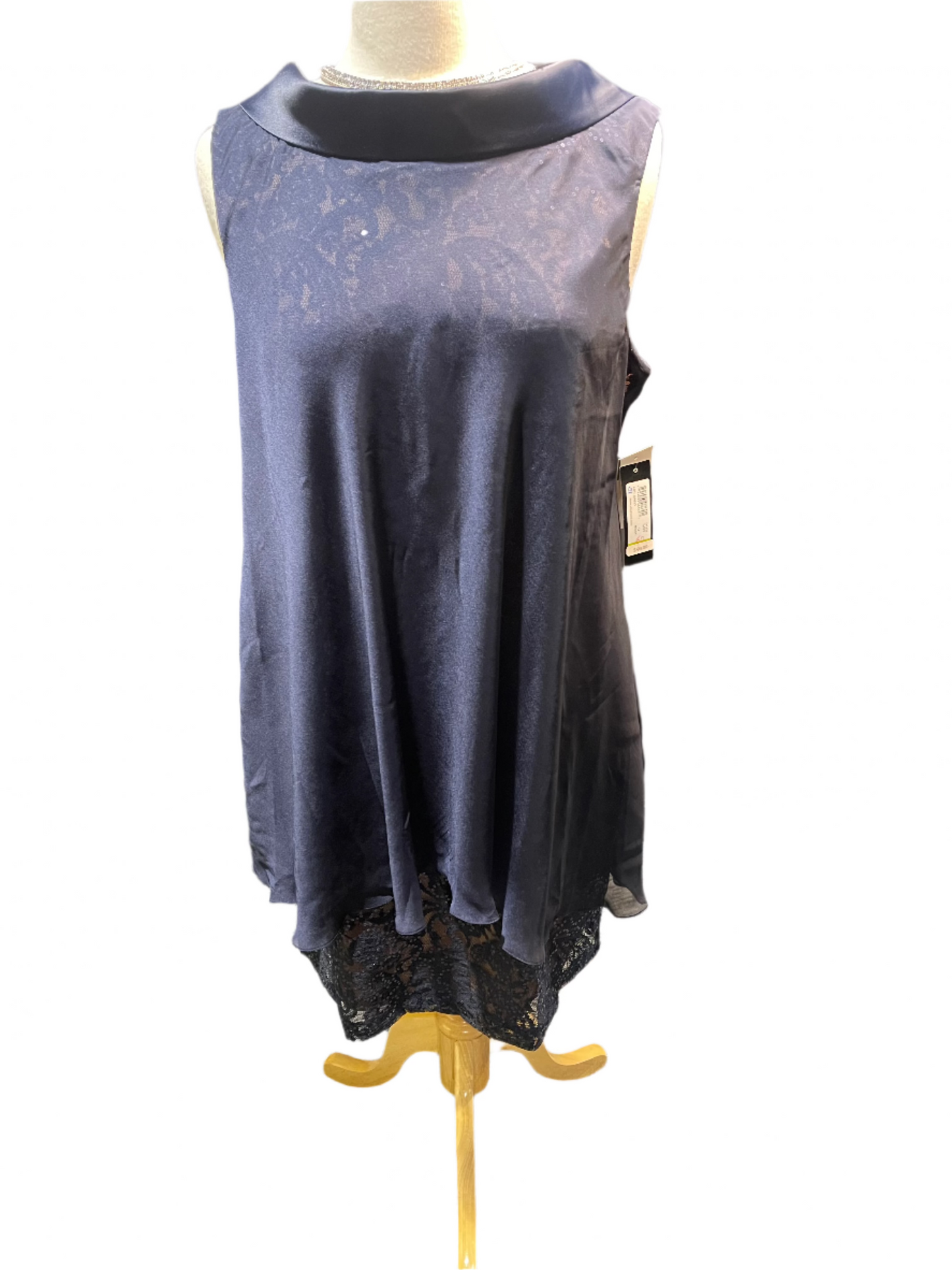 Slny Women's Chiffon Overlay Dress