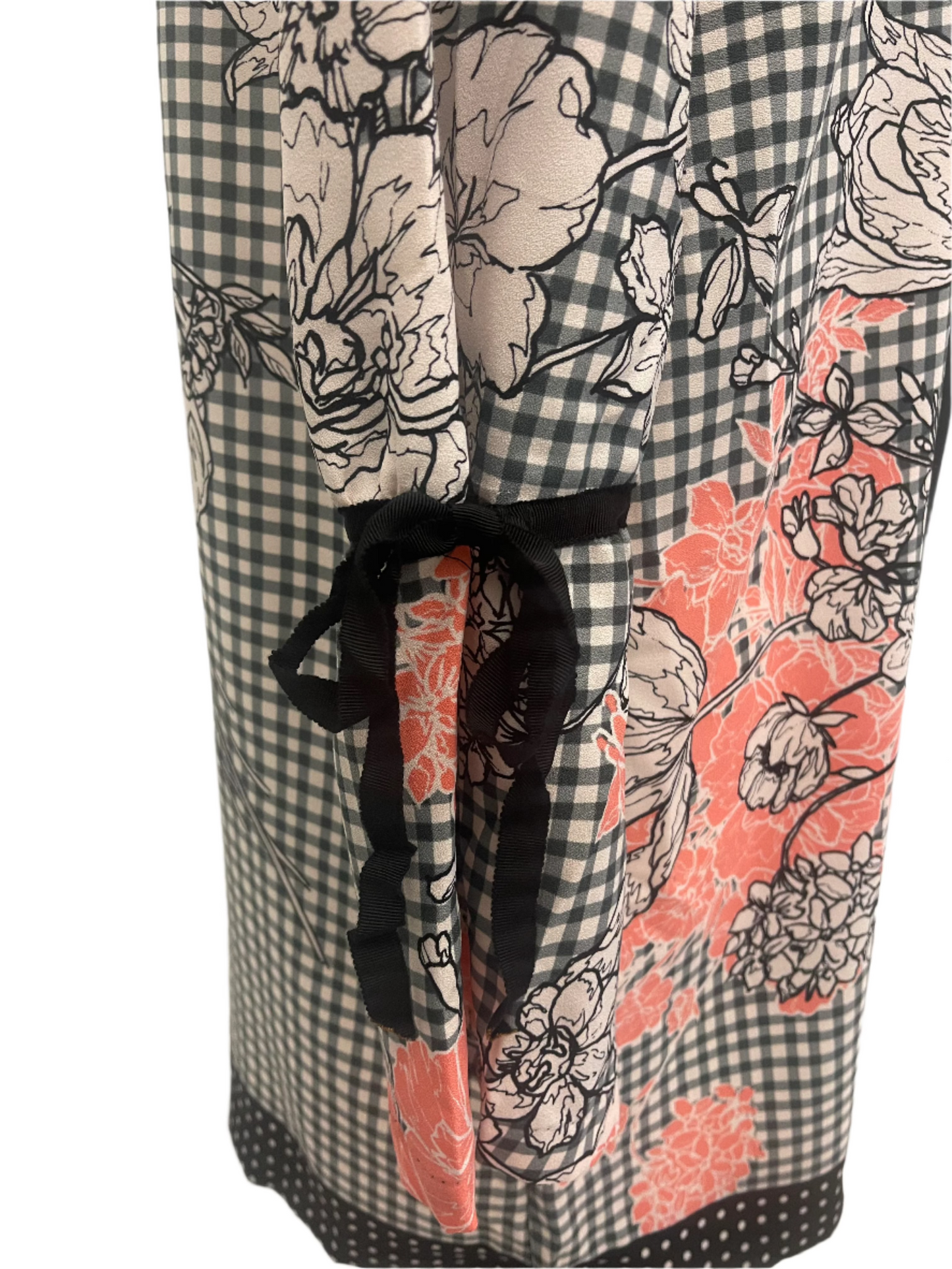 ECI Plaid Floral Dress