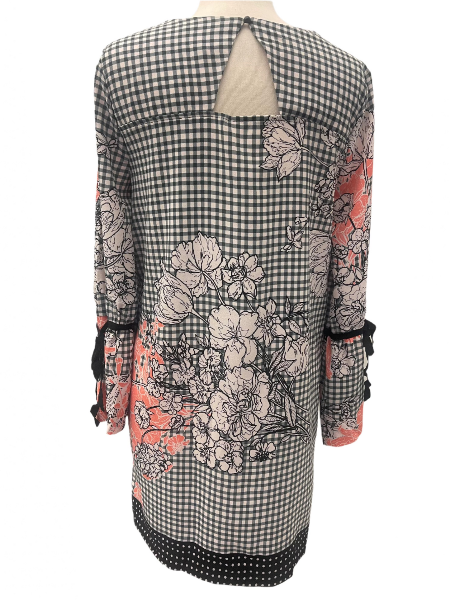 ECI Plaid Floral Dress