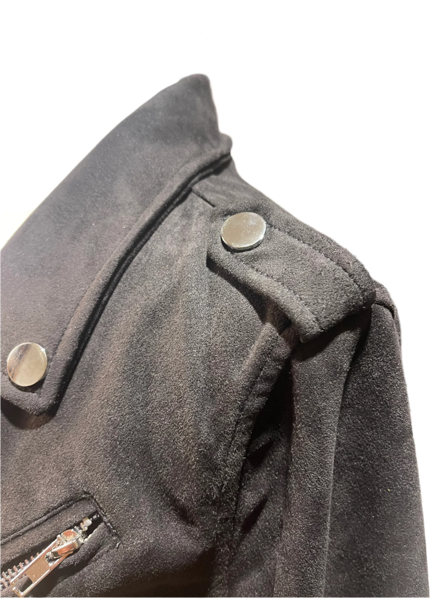 1 Sunset Lane Suede Moto Jacket