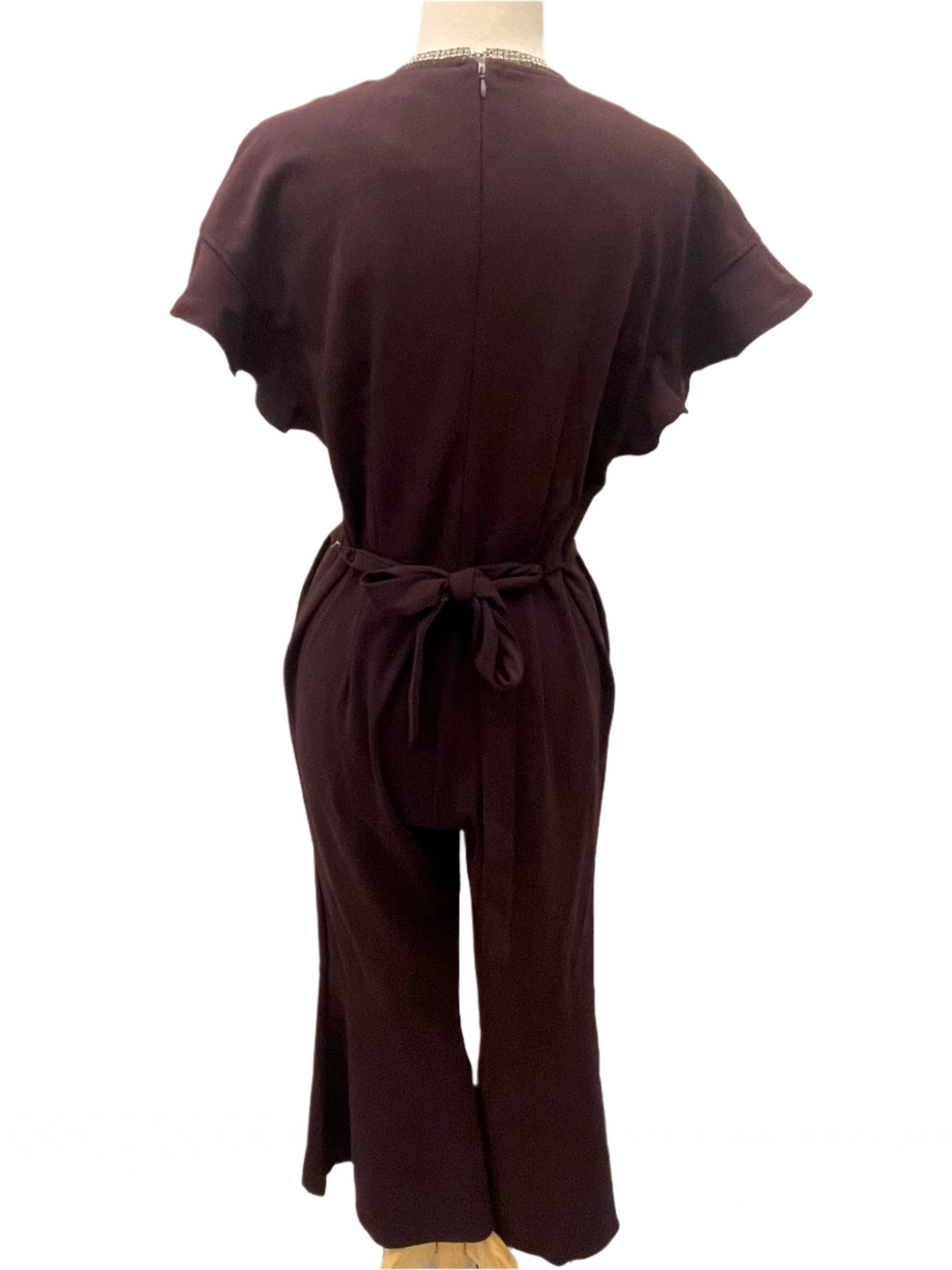 Spense Eggplant Jumpsuit