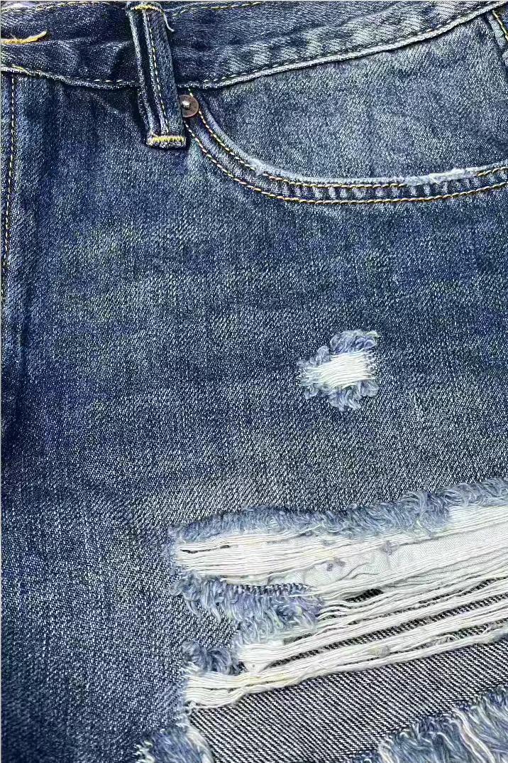 FP Distressed Denim Short