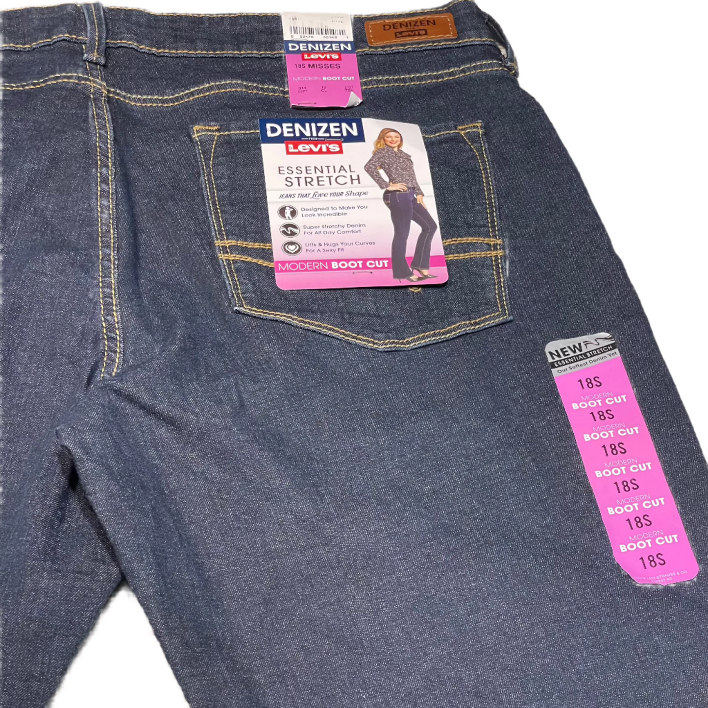 Denizen Dark Denim Modern Bootcut Stretch Jean