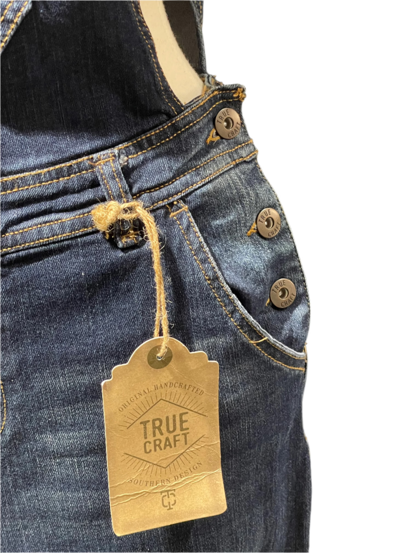 True Craft Distressed Overalls