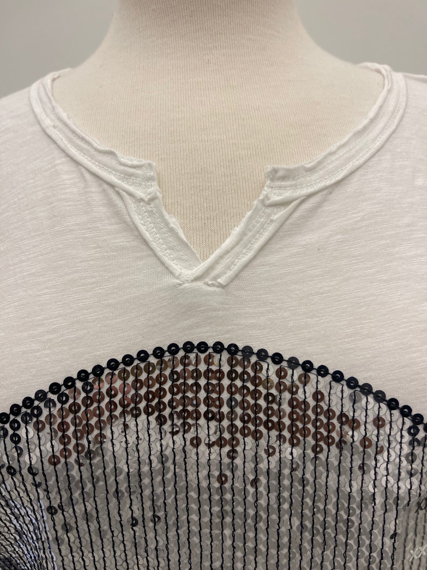 INC Sequin Skull T-shirt