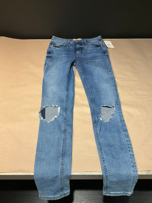 Free People High Rise Busted Knee Skinny Jean