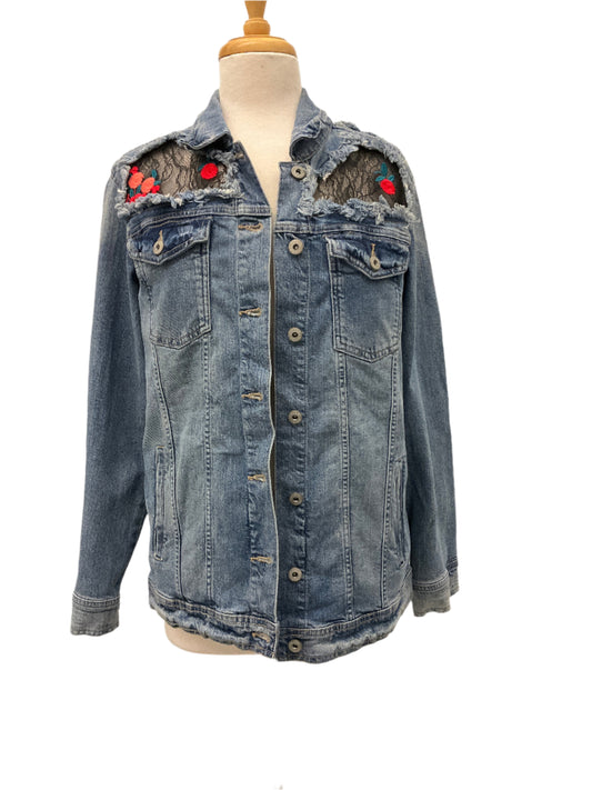 Arizona Rose Embroidered Denim Jacket