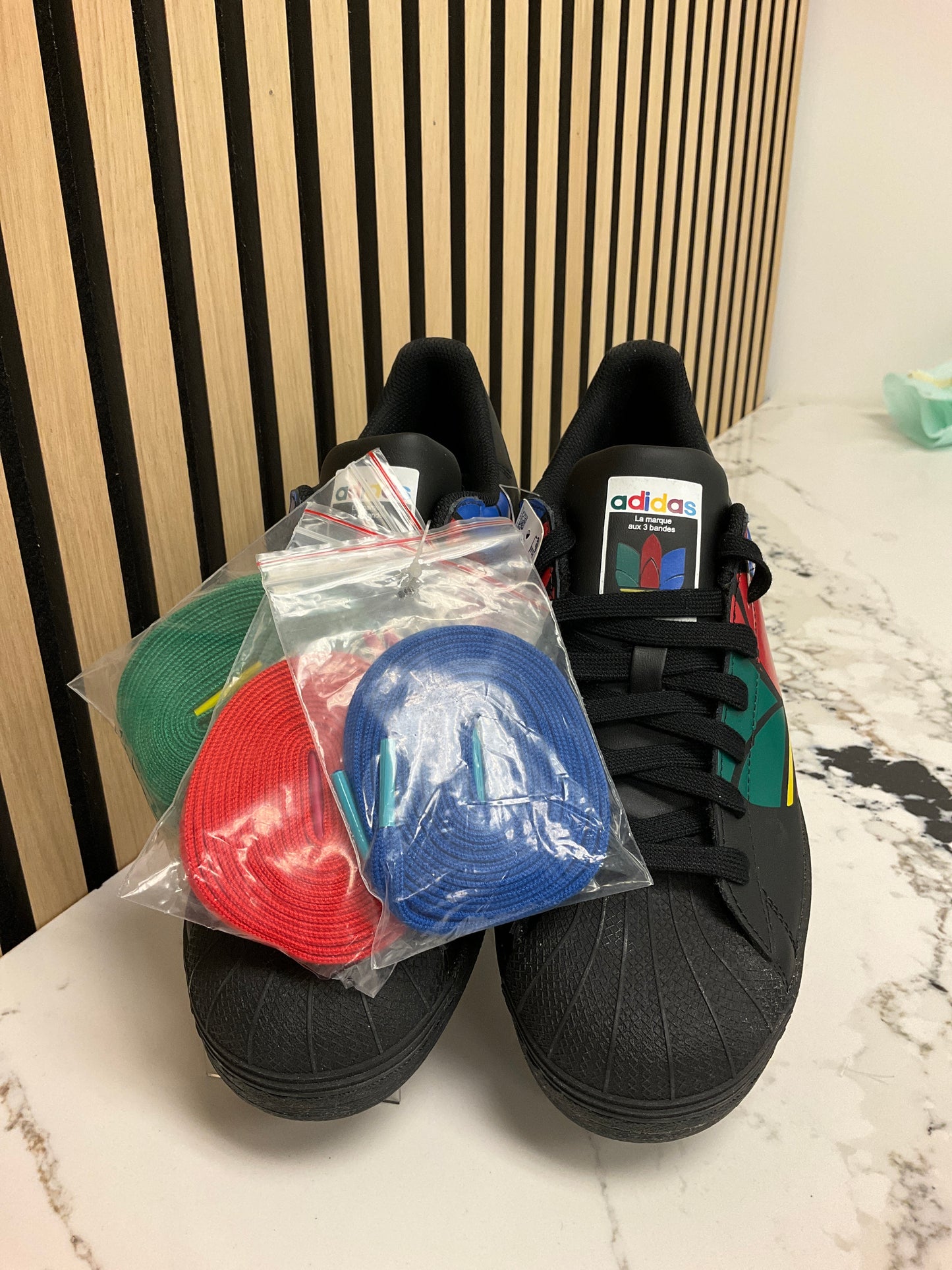 Adidas SUPERSTAR PURE COLORFUL TREFOIL - CORE BLACK