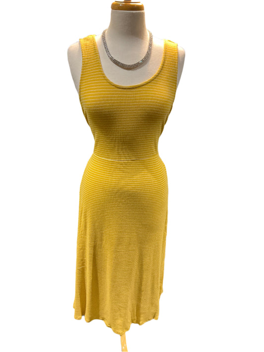 Eyeshadow Mustard Tie Back Dress