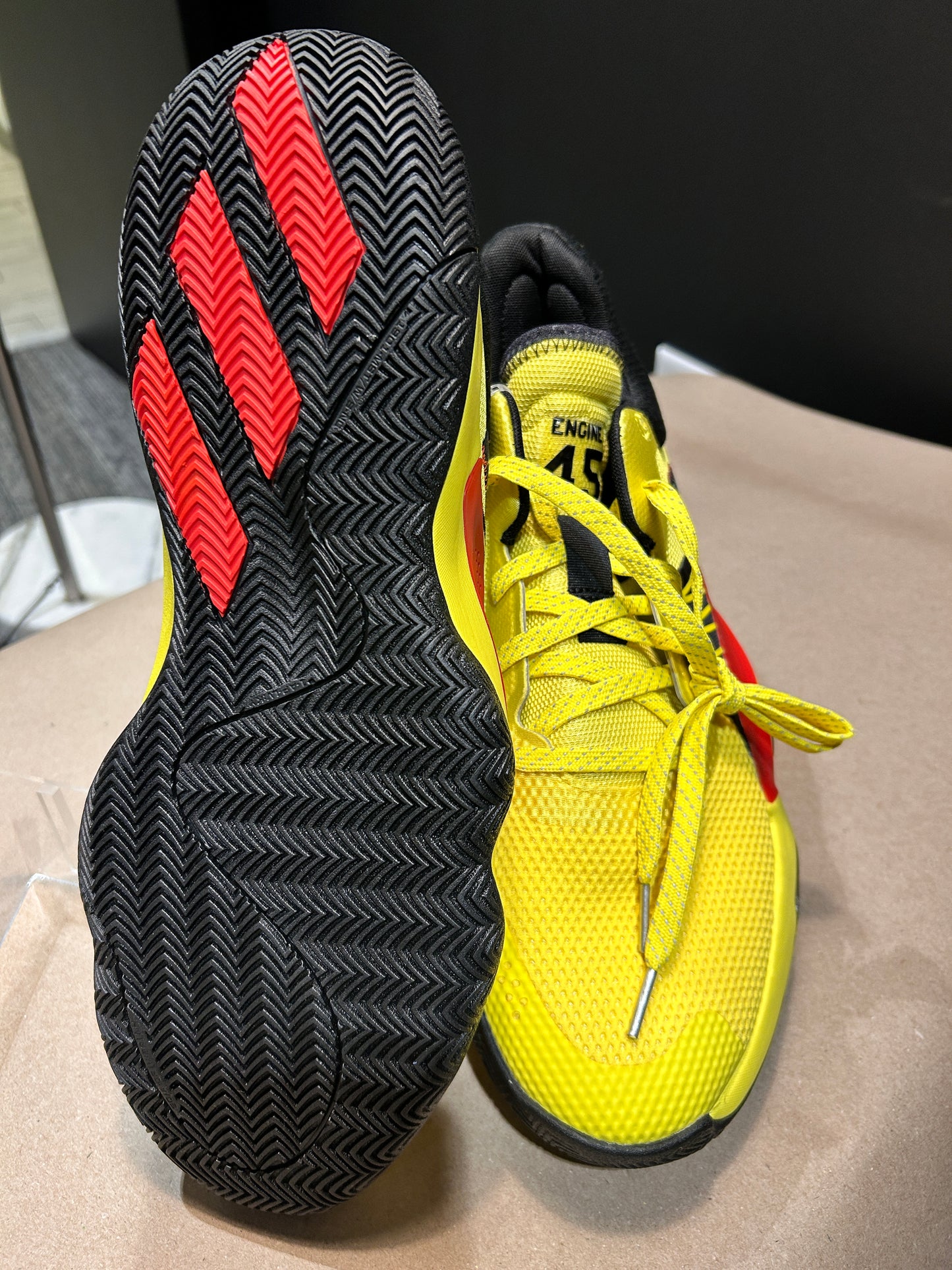 Adidas D.O.N. Issue #1 Shock Yellow Sneakers