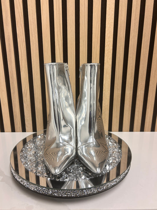 Thalia Sodi Silver Boots