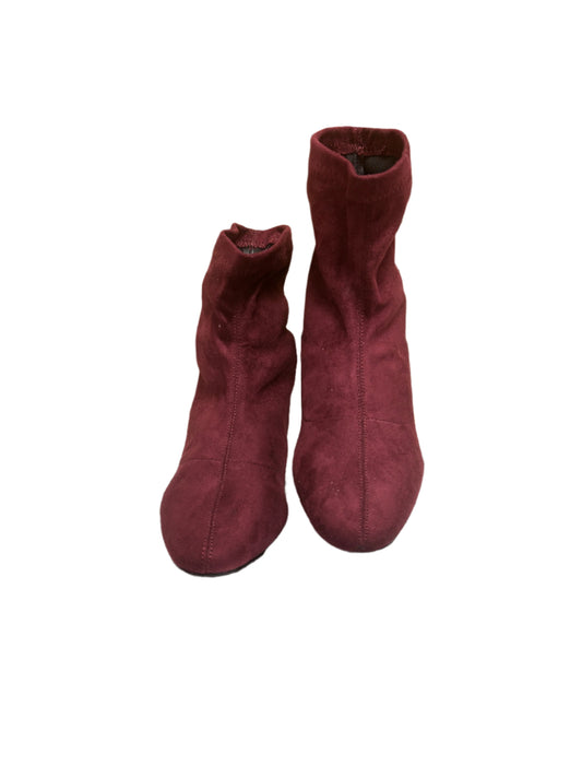 Catherine Malandrino Burgundy Ankle Boots