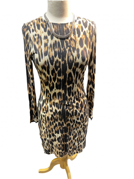 Karen Kane Blurred Leopard Dress