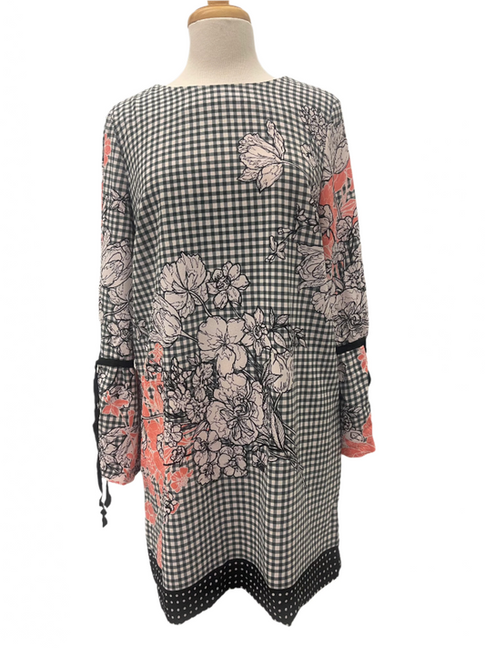 ECI Plaid Floral Dress