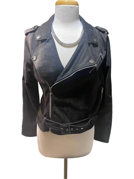 1 Sunset Lane Suede Moto Jacket