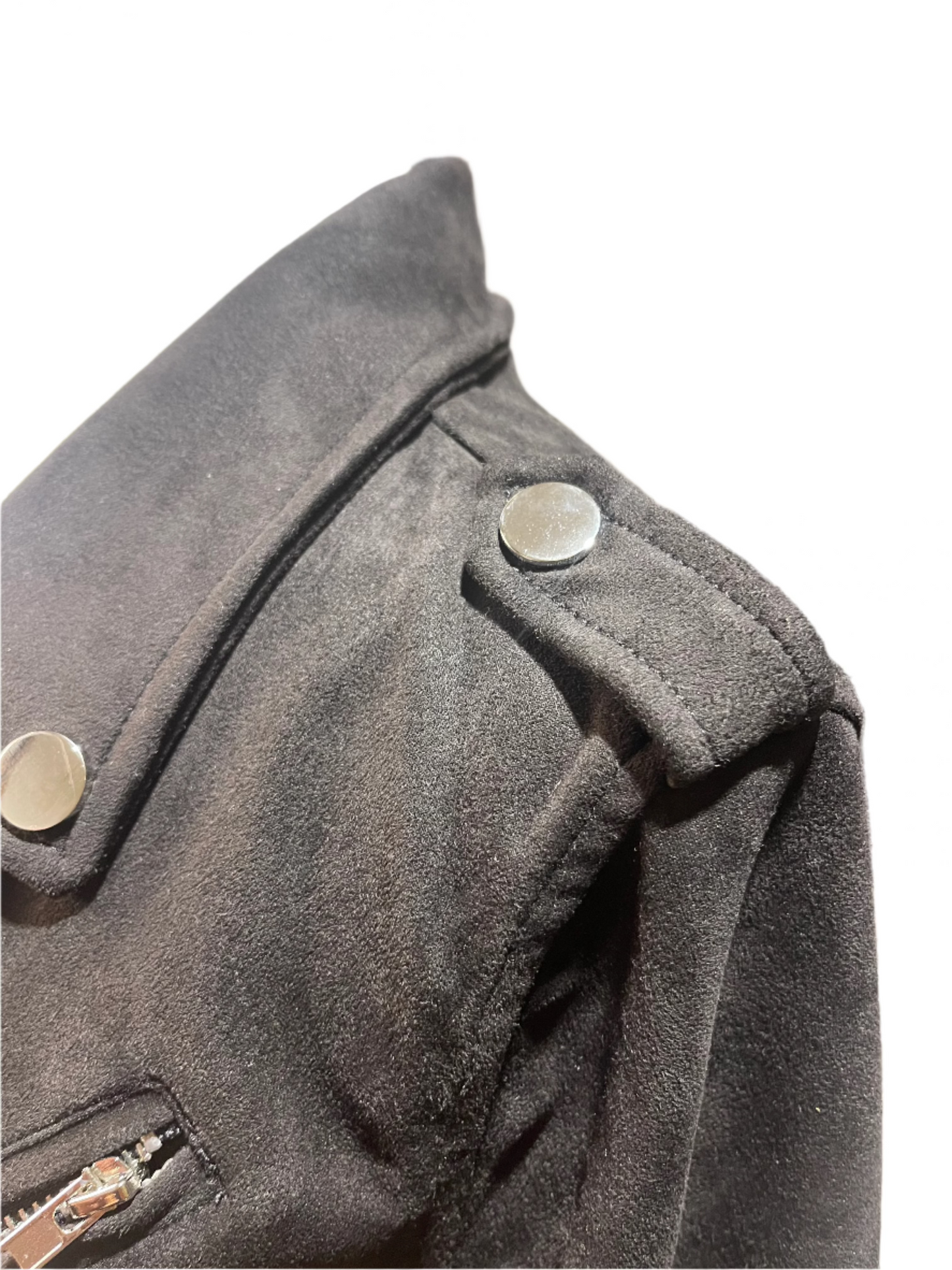 1 Sunset Lane Suede Moto Jacket