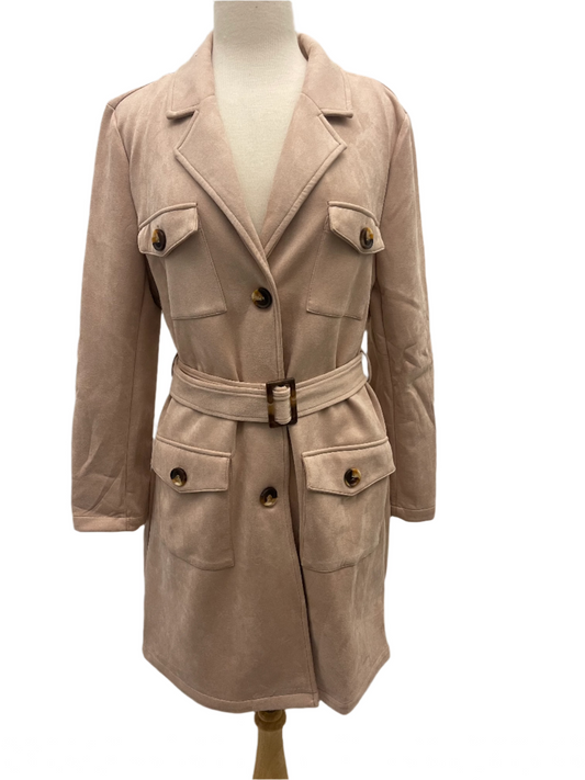 Alice Blue Belted Trench Coat