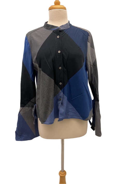 BCBG Max Marrisa Button Blouse