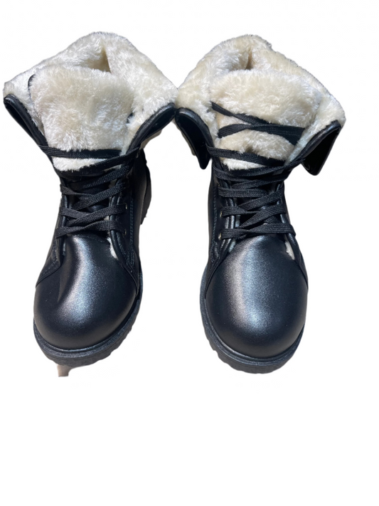 Olivia Miller Faux Fur Combat Boots